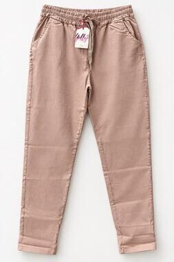Yolly Italy Taupe Jogger Pants NWT Stretch Drawstring Elastic Waist Pockets